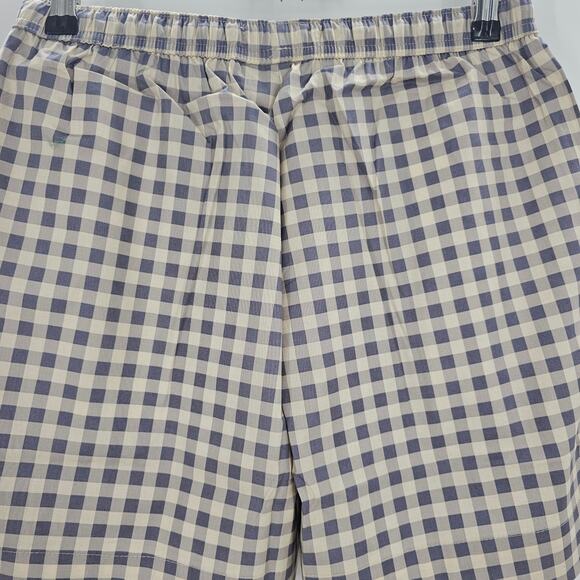 Revolve Weworewhat Womans size S Cotton Gingham Boxer Shorts Whisper/White NEW - Picture 4 of 7